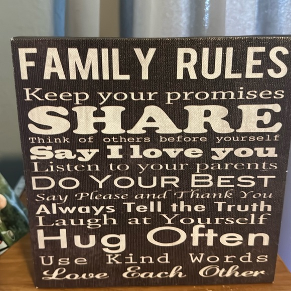 Other - Family rules Frame